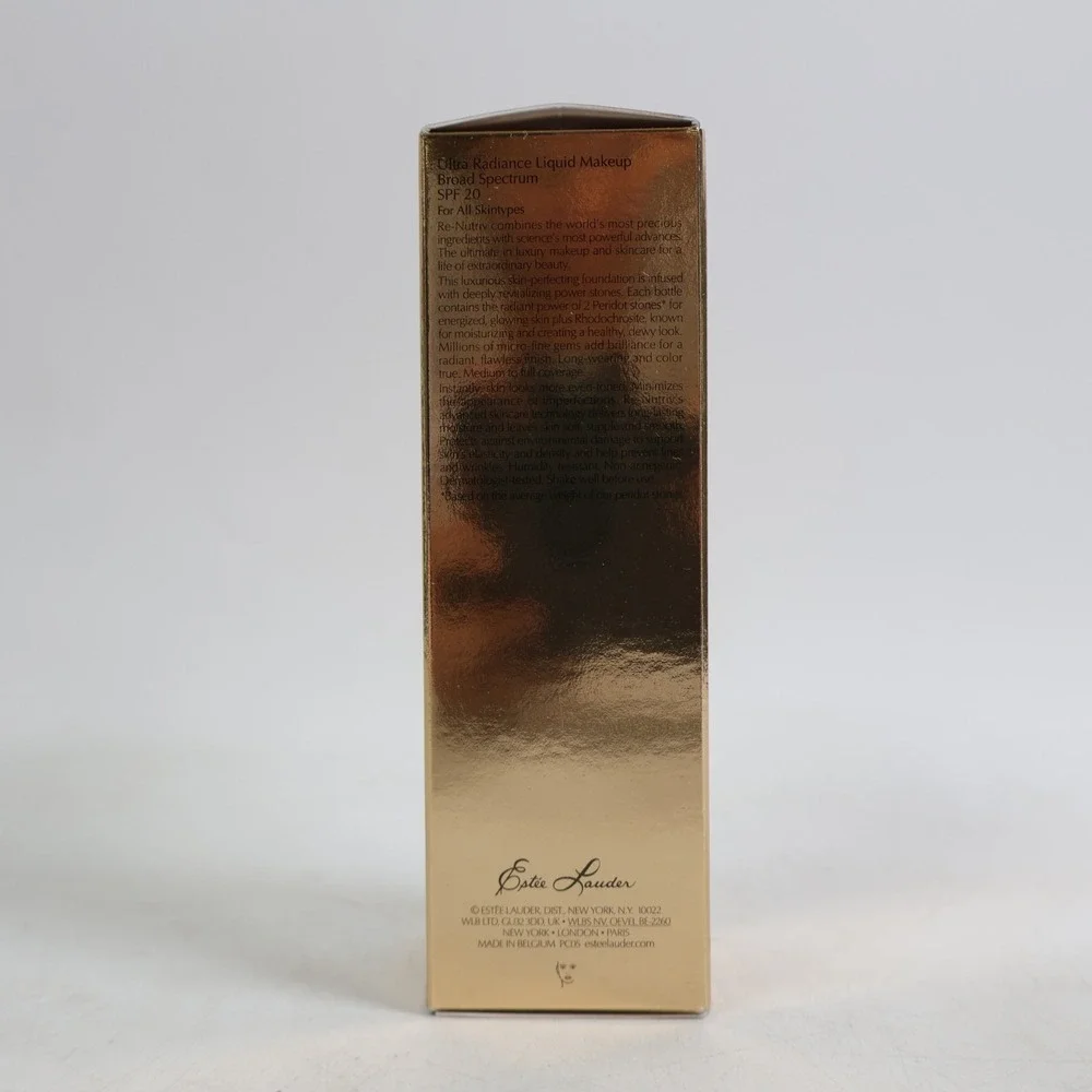 Estee Lauder Re-Nutriv Ultra Radiance Liquid Makeup SPF 20 1 oz 2W0 Warm Vanilla